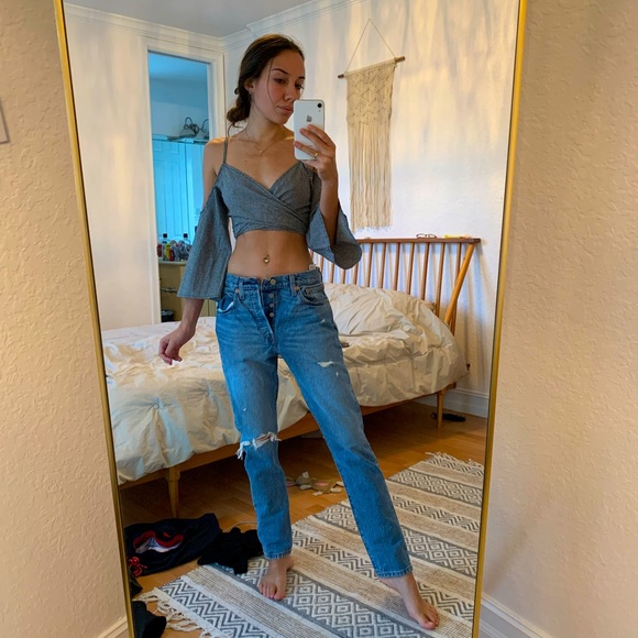 Wrap crop top - Picture 1 of 3